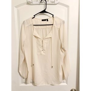 Half button up blouse